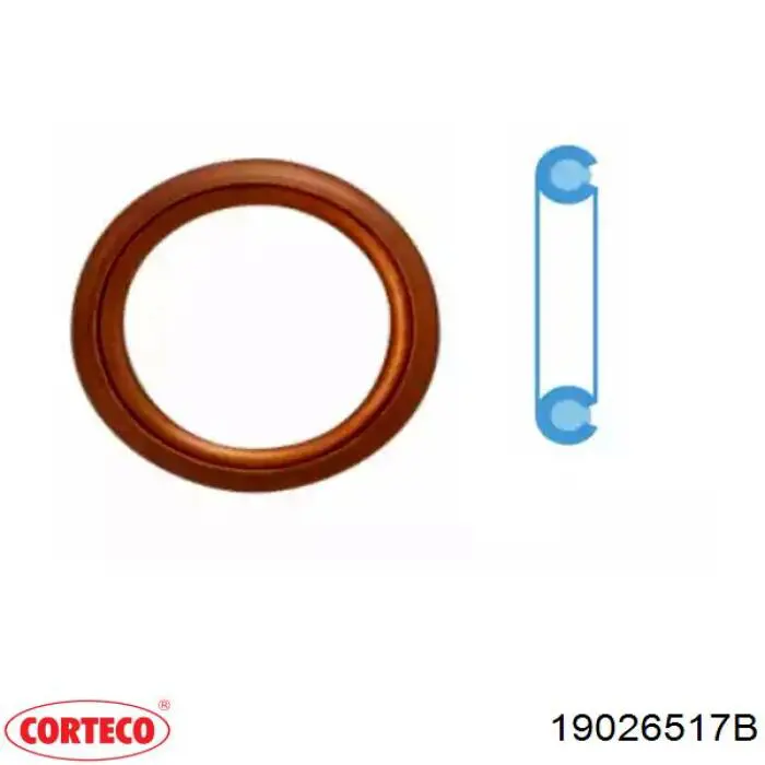Do koszyka 19026517B Corteco Uszczelniacz pompy wspomagania hydraulicznego