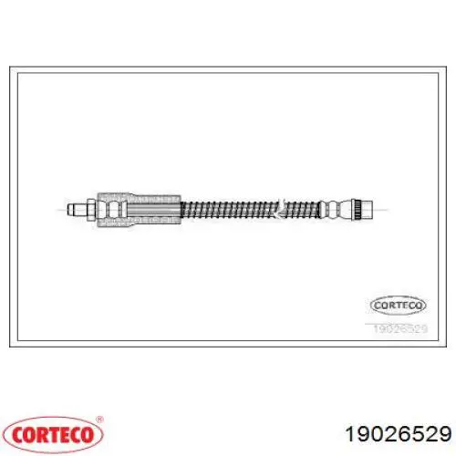 19026529 Corteco Przewód hamulcowy przedni