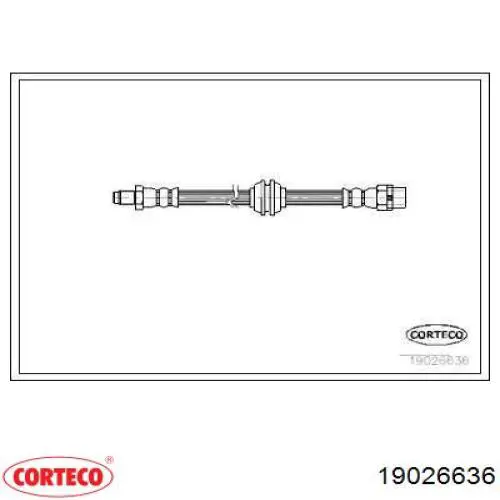 Przewód hamulcowy przedni Corteco 19026636 cena, od 10,54 USD