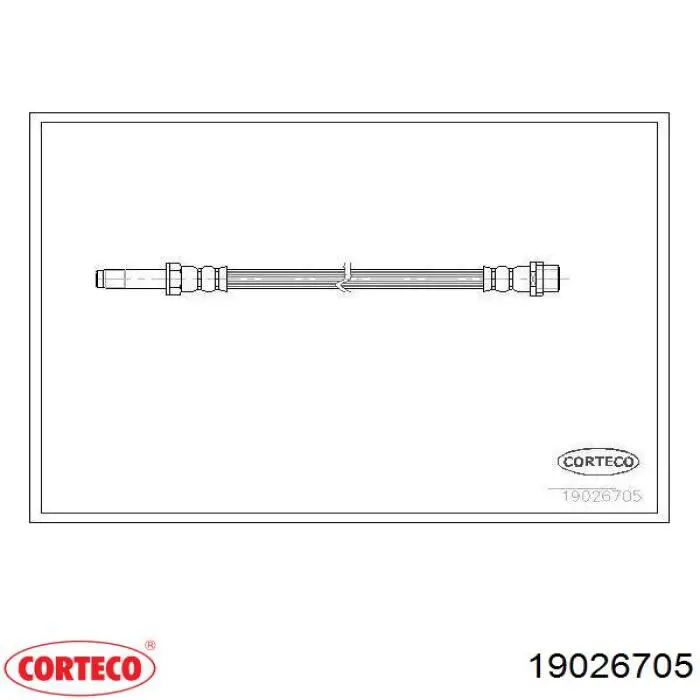 Przewód hamulcowy przedni Corteco 19026705 cena, od 9,73 USD