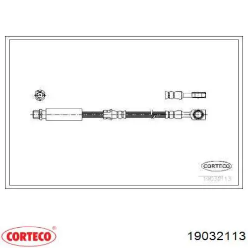 19032113 Corteco Przewód hamulcowy przedni