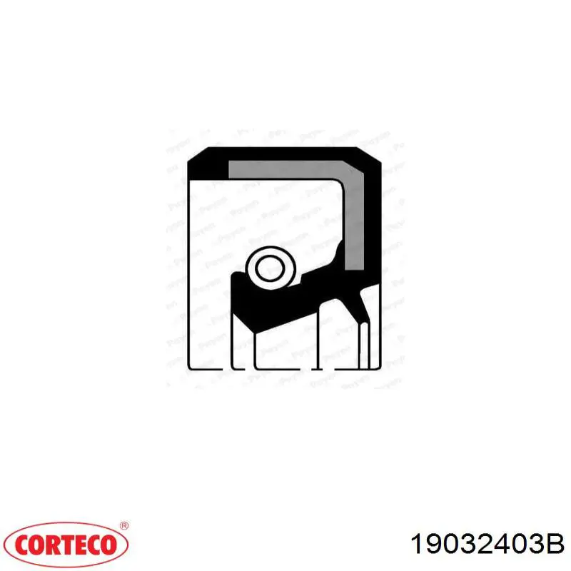Uszczelniacz wybieraka skrzyni biegów Corteco 19032403B