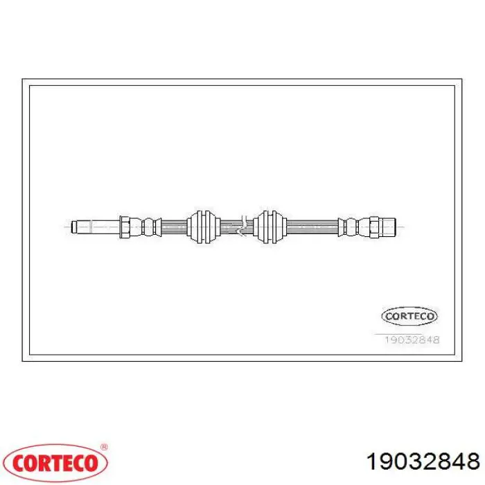 19032848 Corteco Przewód hamulcowy przedni
