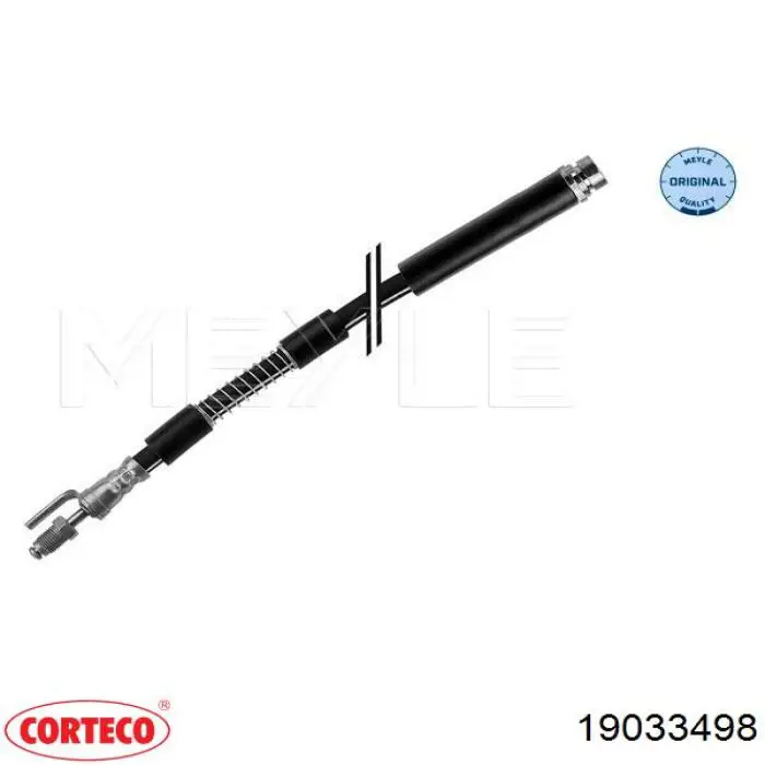 Do koszyka 19033498 Corteco Przewód hamulcowy przedni
