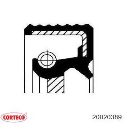 20020389 Corteco uszczelniacz wału korbowego przedni