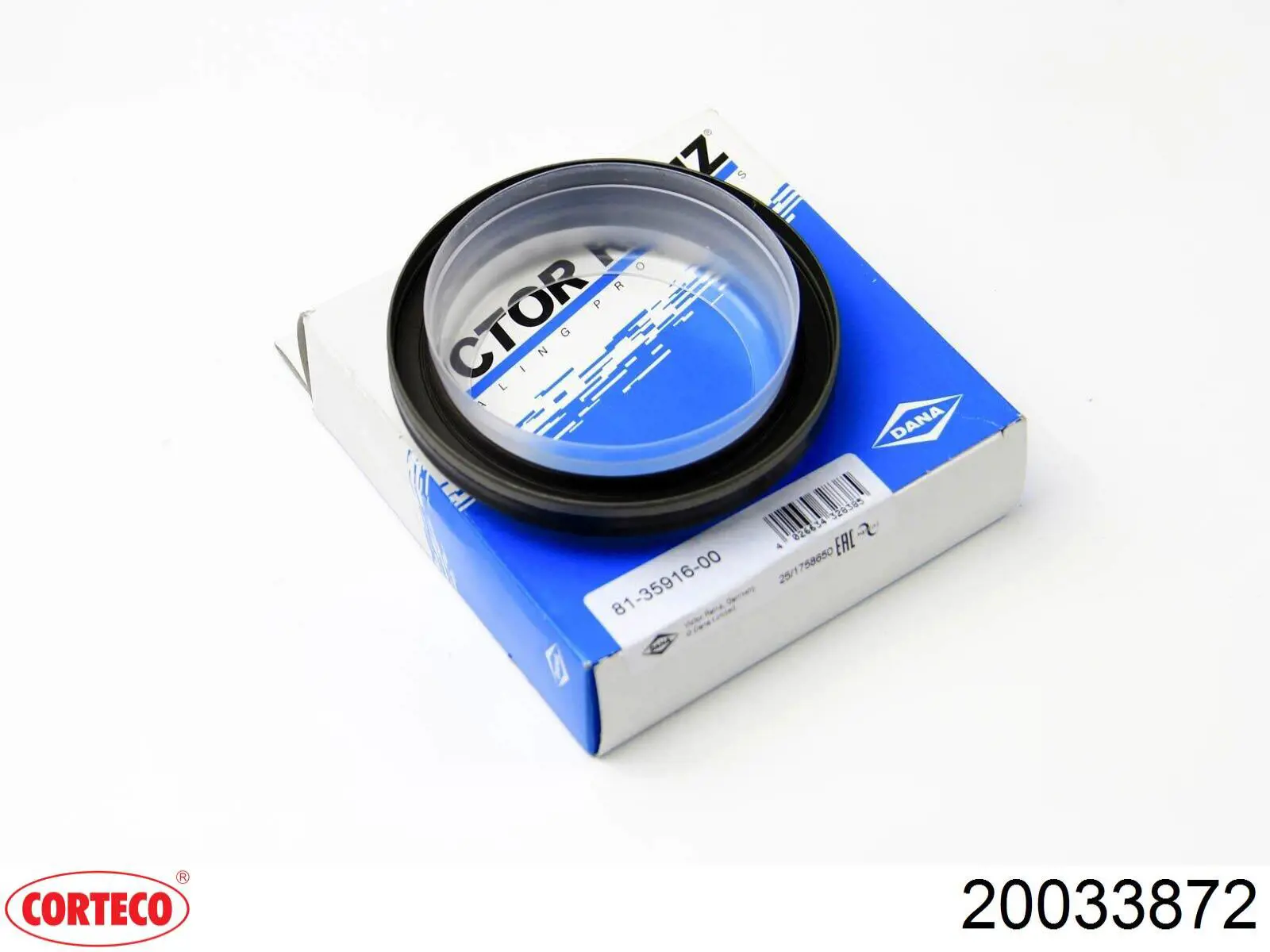 20033872 Corteco Uszczelniacz wału korbowego silnika tylny