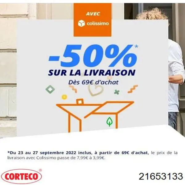 Do koszyka 21653133 Corteco Silentblock przedniego wahacza dolnego