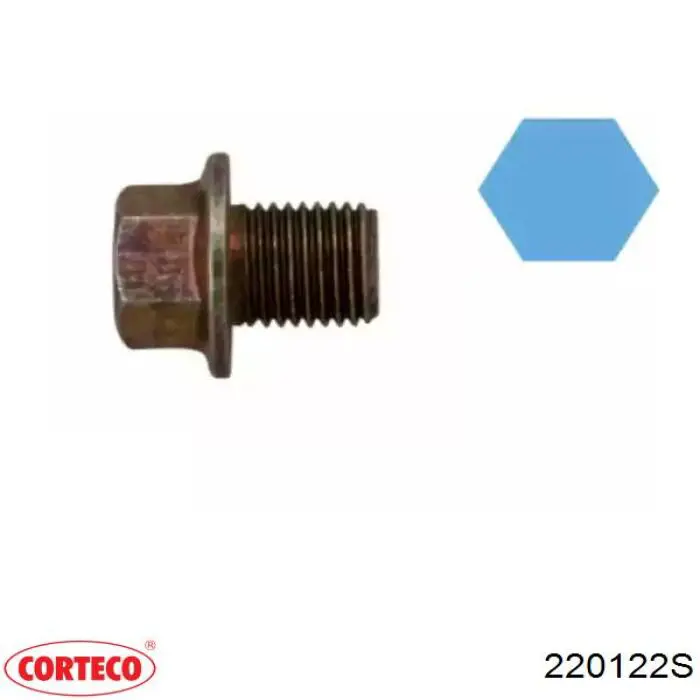 Korek miski olejowej silnika 220122S Corteco