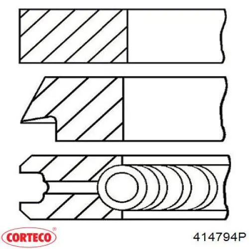 Uszczelka głowicy cylindrów 414794P Corteco