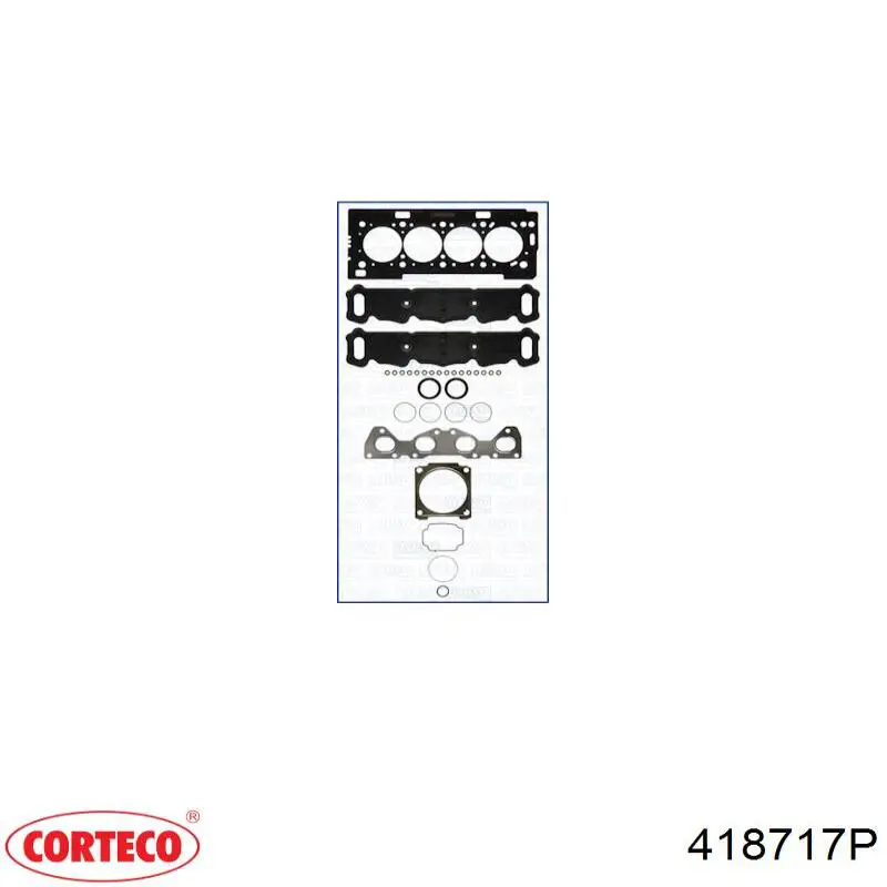 418717P Corteco Zestaw uszczelek silnika górny