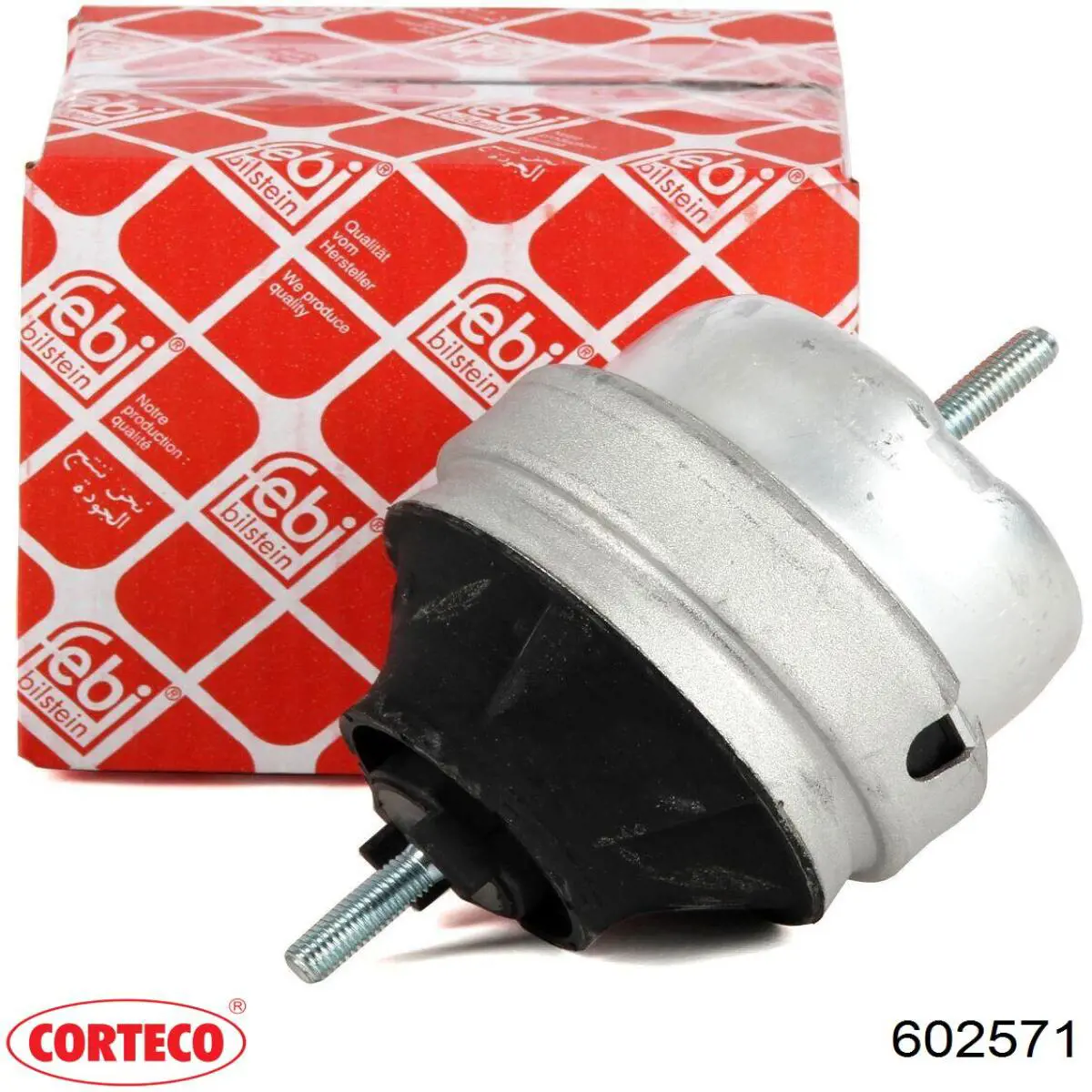 Poduszka (podpora) silnika lewa Corteco 602571 cena, od 30,49 USD