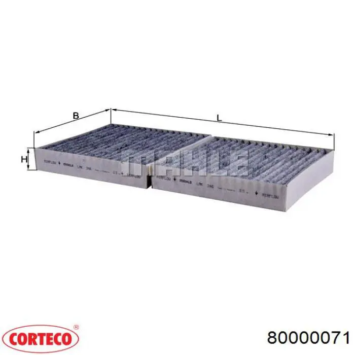 80000071 Corteco Filtr kabiny