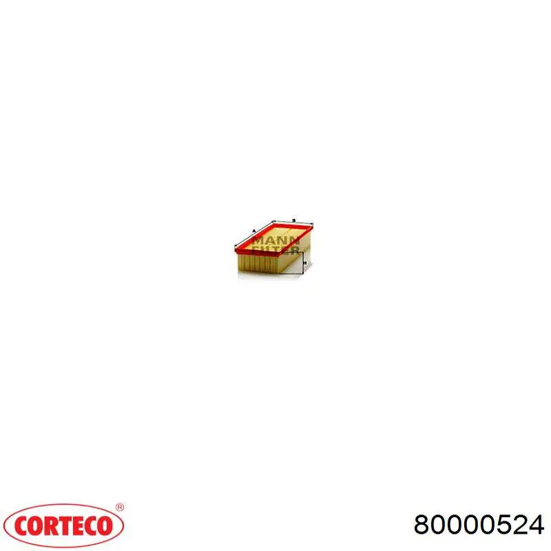 Poduszka (podpora) silnika prawa Corteco 80000524 cena, od 63,58 USD