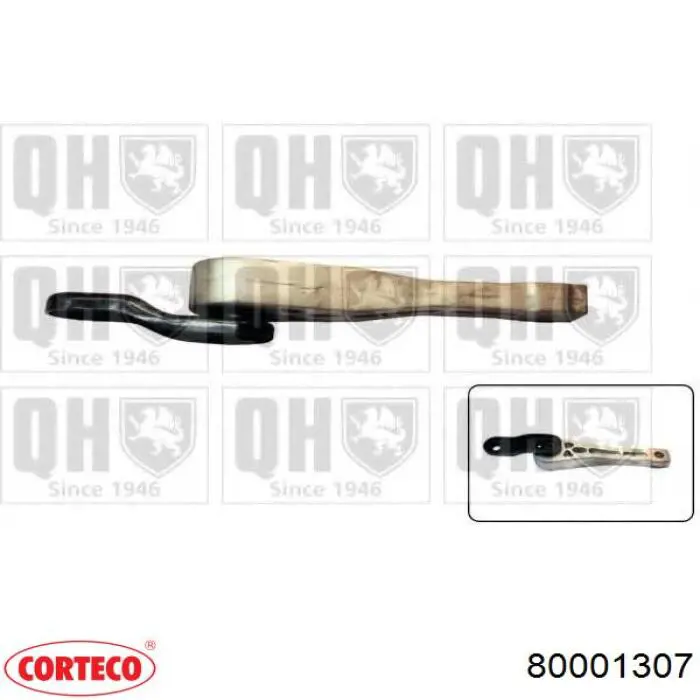 Do koszyka 80001307 Corteco Poduszka (podpora) silnika tylna