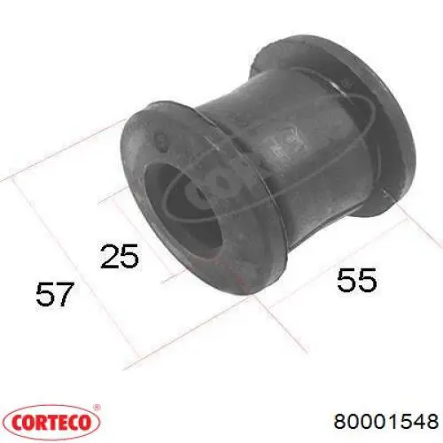 80001548 Corteco Silentblock przedniego wahacza dolnego