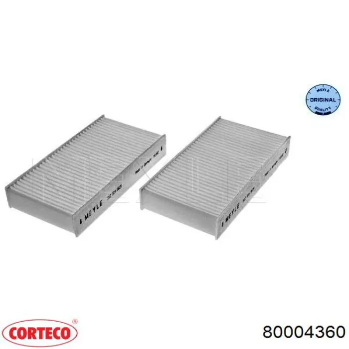 Do koszyka 80004360 Corteco Filtr kabiny