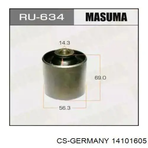 Do koszyka 14101605 CS Germany Sprężyna przednia