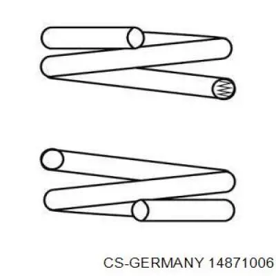 Sprężyna przednia CS Germany 14871006 cena, od 63,62 USD