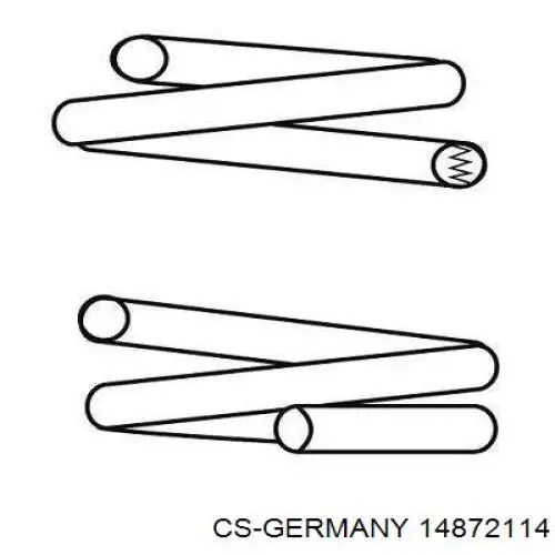 Sprężyna tylna CS Germany 14872114 cena, od 35,84 USD