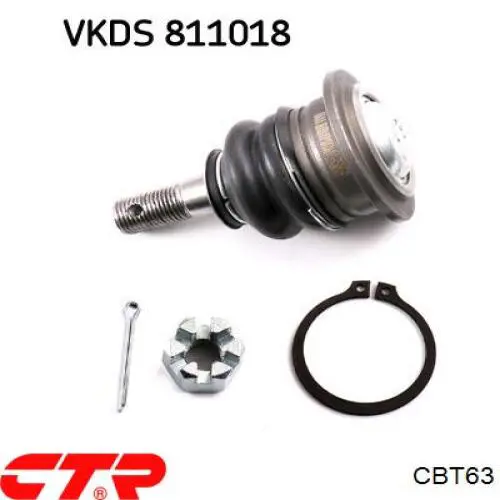 CBT63 CTR Sworzeń wahacza górny