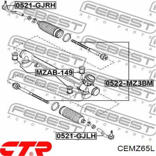 CEMZ65L CTR Końcówka drążka kierowniczego zewnętrzna