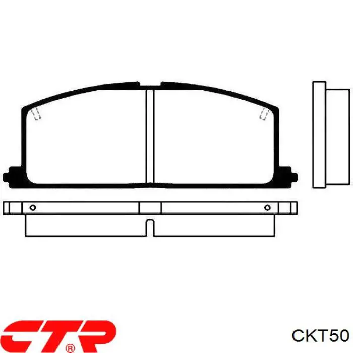 Okładziny (klocki) do hamulców tarczowych tylne CKT50 CTR