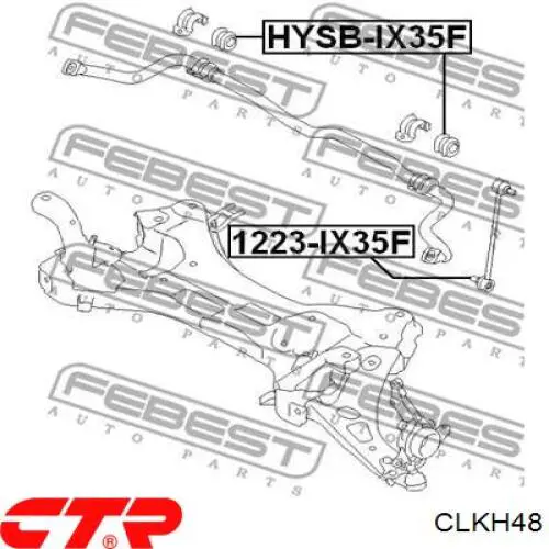 Łącznik stabilizatora przedniego CLKH48 CTR