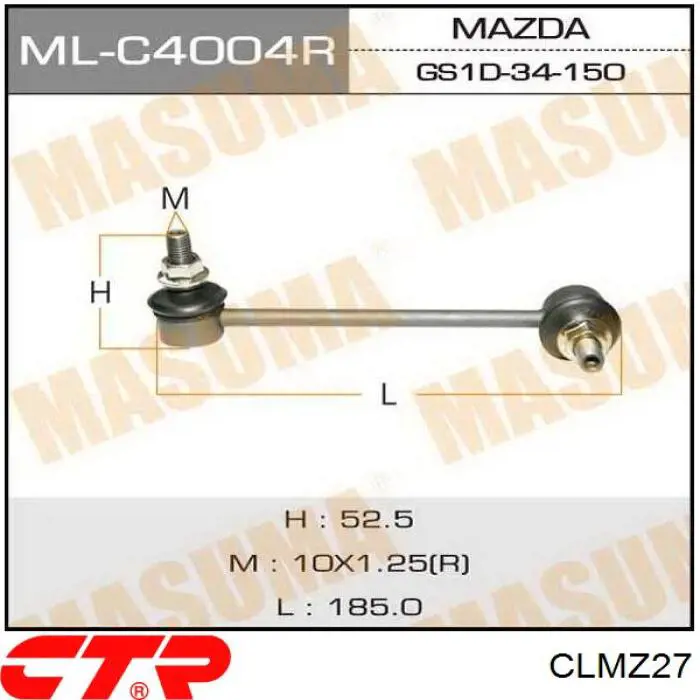 Łącznik stabilizatora przedniego prawy CTR CLMZ27 cena, od 15,01 USD