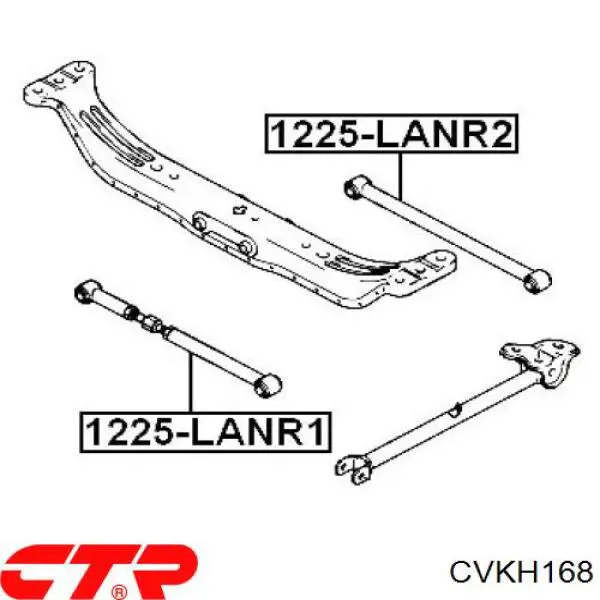 Silentblock czopu tylnego CTR CVKH168 cena, od 6,49 USD