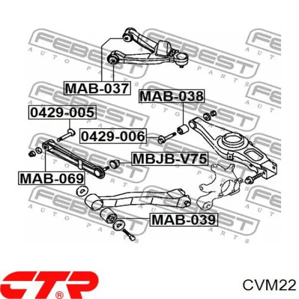 CVM22 CTR Tuleja stabilizatora przedniego