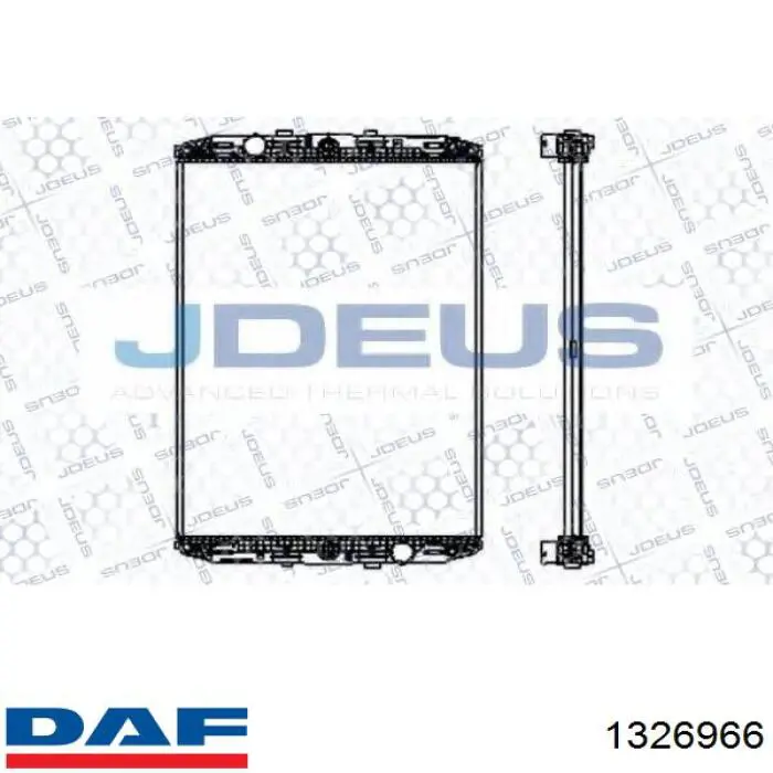 Chłodnica silnika 1326966 DAF