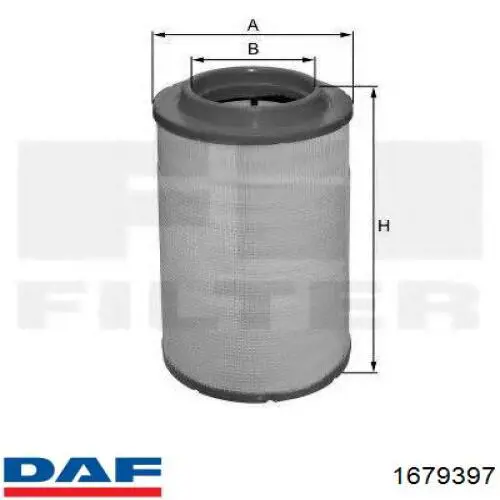1679397 DAF Filtr powietrza