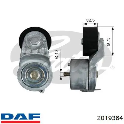 2019364 DAF Napinacz paska napędowego