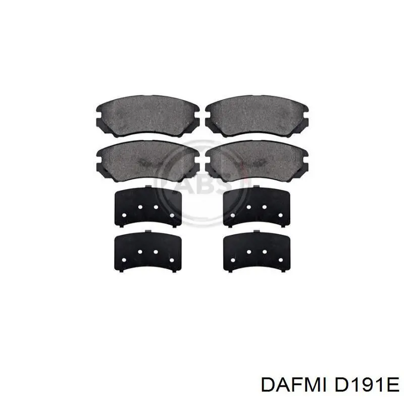 Klocki hamulcowe przednie tarczowe Dafmi D191E cena, od 22,60 USD