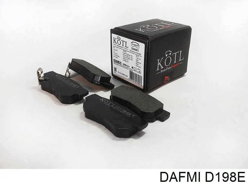 D198E Dafmi Okładziny (klocki) do hamulców tarczowych tylne