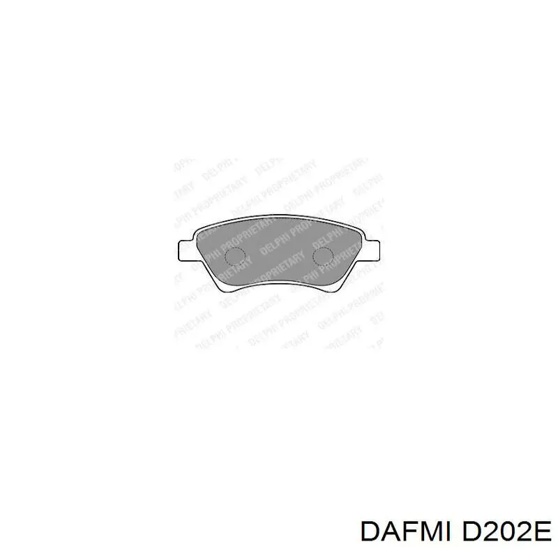 D202E Dafmi Klocki hamulcowe przednie tarczowe