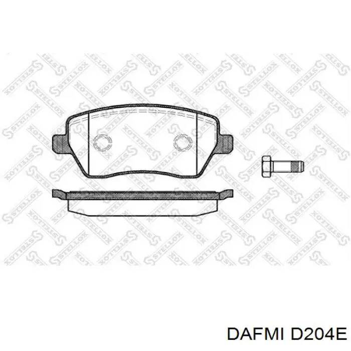 Klocki hamulcowe przednie tarczowe Dafmi D204E cena, od 16,22 USD