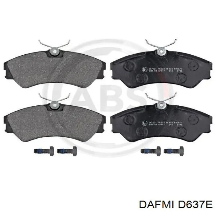 Klocki hamulcowe przednie tarczowe Dafmi D637E cena, od 26,51 USD