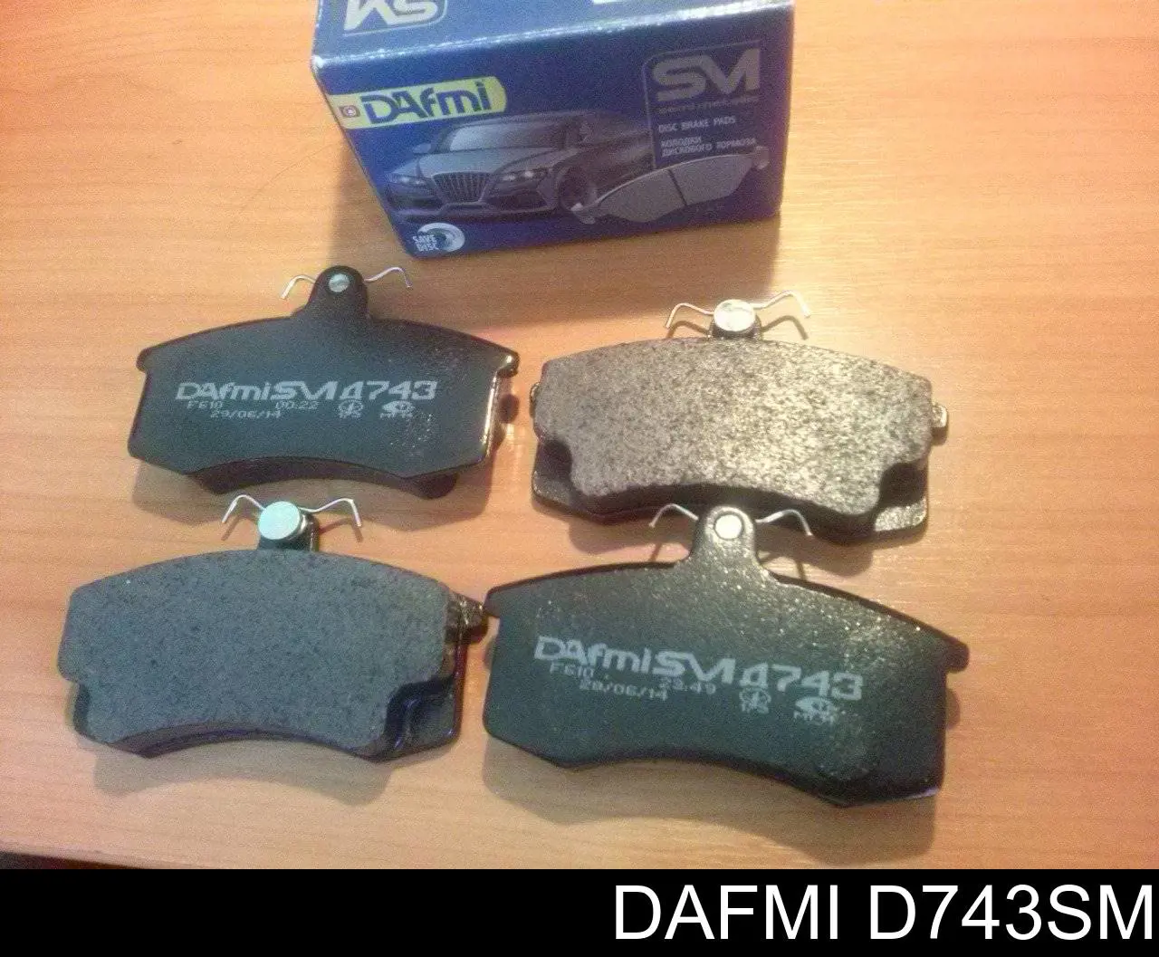 D743SM Dafmi Klocki hamulcowe przednie tarczowe