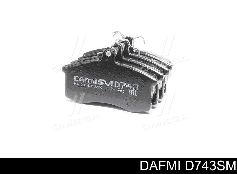 Klocki hamulcowe przednie tarczowe Dafmi D743SM cena, od 14,38 USD