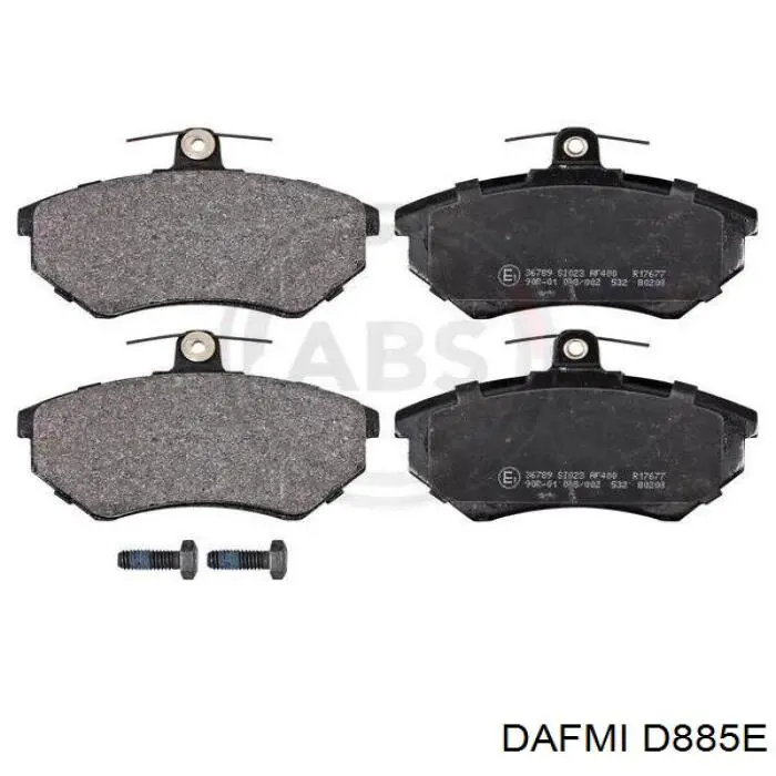 D885E Dafmi Klocki hamulcowe przednie tarczowe