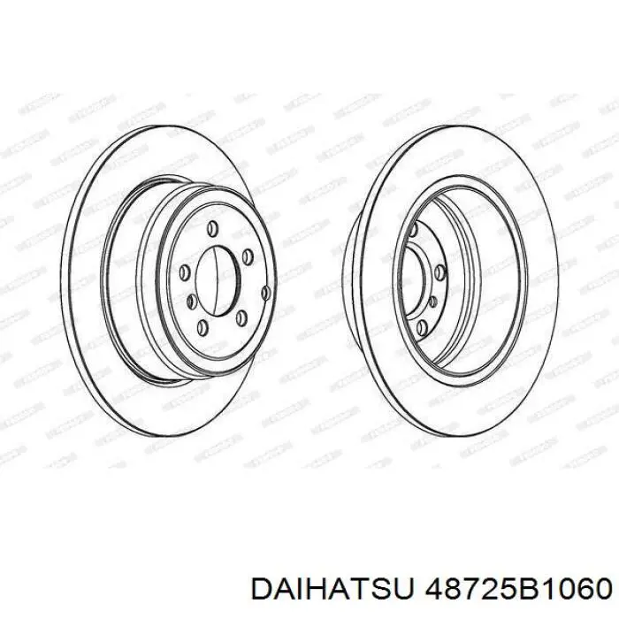 Silentblock tylnej belki Daihatsu 48725B1060 cena, od 47,44 USD