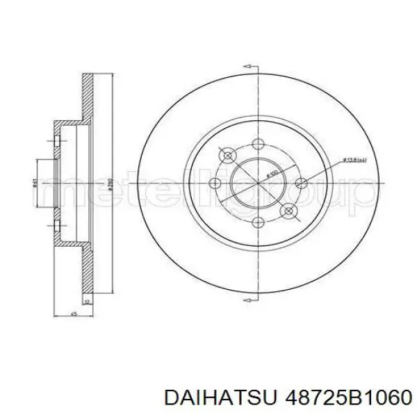  Daihatsu 48725B1060