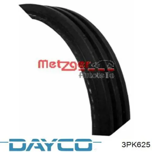 Pas napędowy mechanizmów Dayco 3PK625 cena, od 6,39 USD