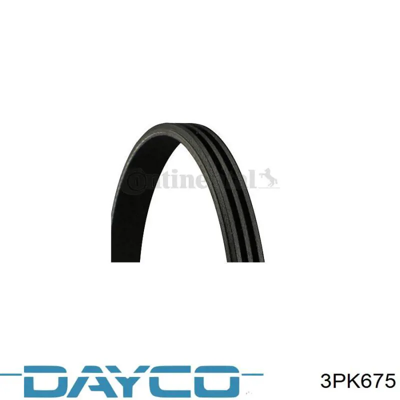 Pas napędowy mechanizmów Dayco 3PK675 cena, od 6,69 USD
