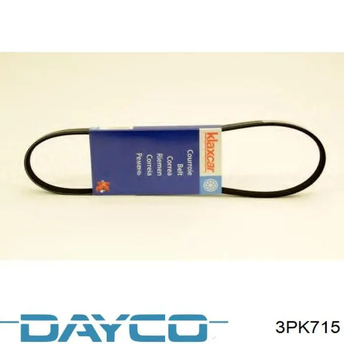 Do koszyka 3PK715 Dayco Pas napędowy mechanizmów