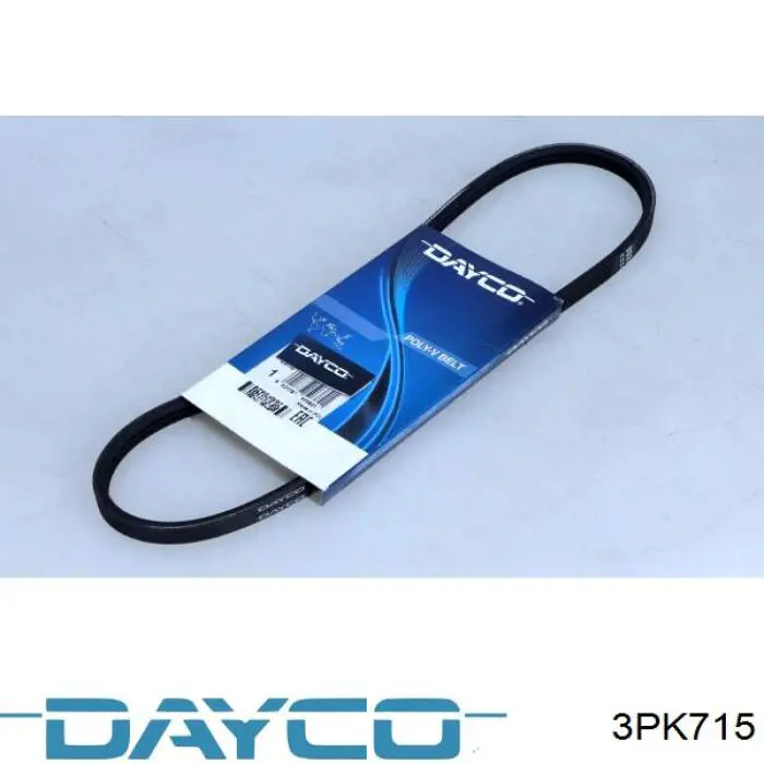 Pas napędowy mechanizmów Dayco 3PK715 cena, od 7,30 USD