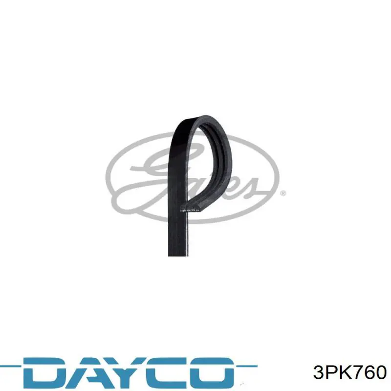 Pas napędowy mechanizmów Dayco 3PK760 cena, od 7,35 USD