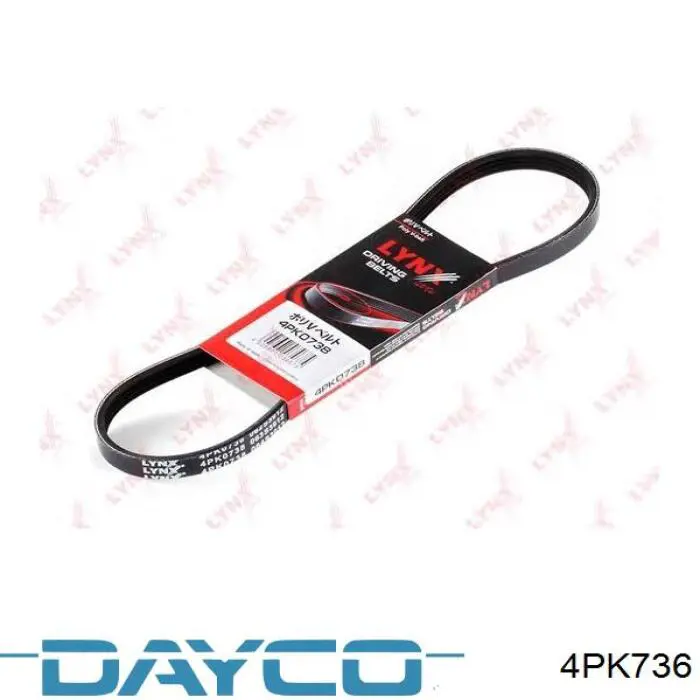 Pas napędowy mechanizmów Dayco 4PK736 cena, od 6,72 USD