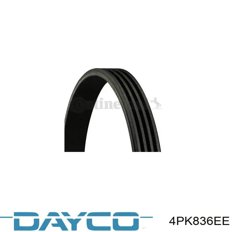 Pas napędowy mechanizmów Dayco 4PK836EE cena, od 9,92 USD
